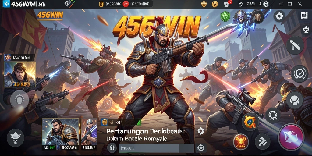 Tampilan menggugah selera dari gameplay Battle Royale di 456WIN.