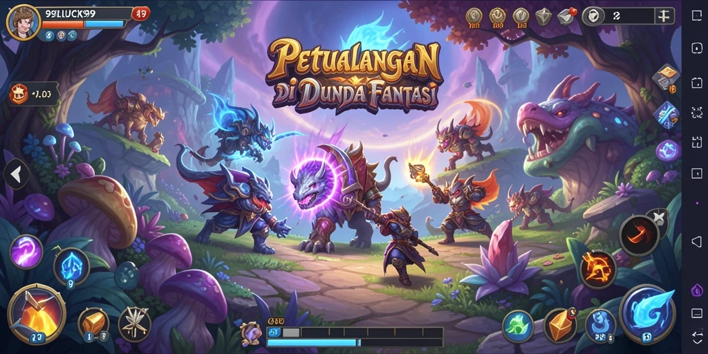 Tampilan gameplay seru 99LUCK99 yang mengasyikkan.