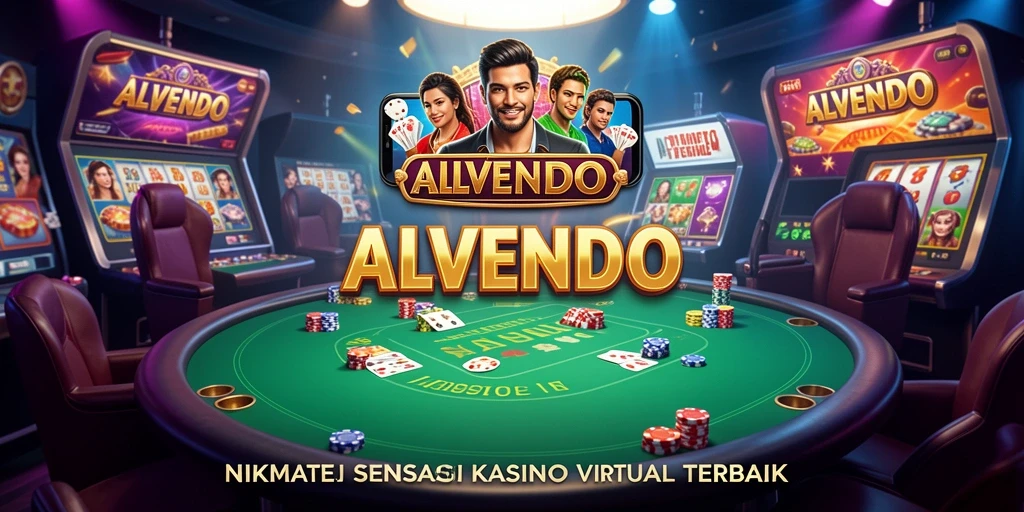 Screenshot gameplay menarik ALVENDO dengan grafis kasino yang menawan.