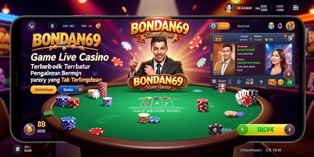 Tampilan menarik saat bermain Live Casino di BONDAN69.