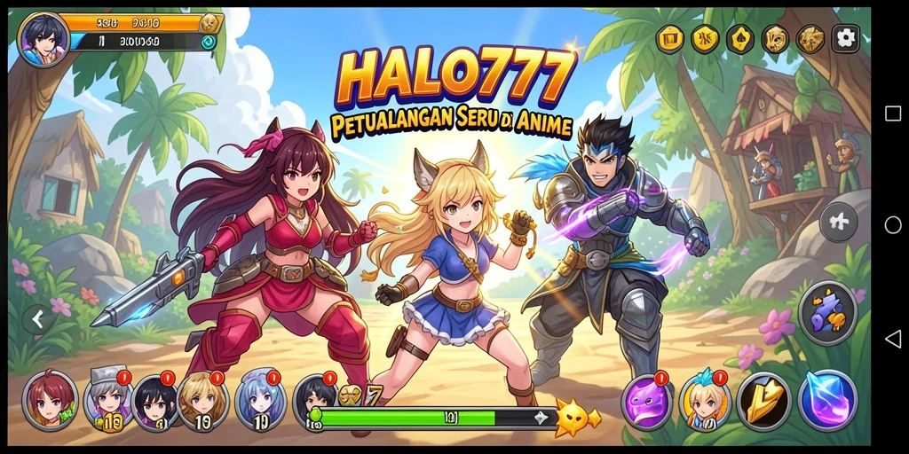 Tampilan menarik dari gameplay HALO777 yang penuh warna dan aksi.