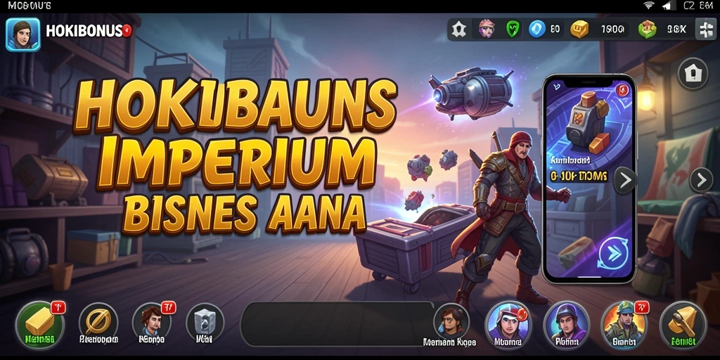 Screenshot gameplay HOKIBONUS menampilkan manajemen bisnis yang dinamis.