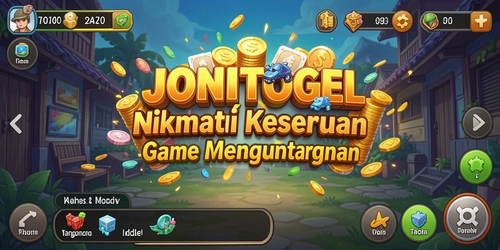 Tampilan gameplay JONITOGEL yang santai dan menghibur.