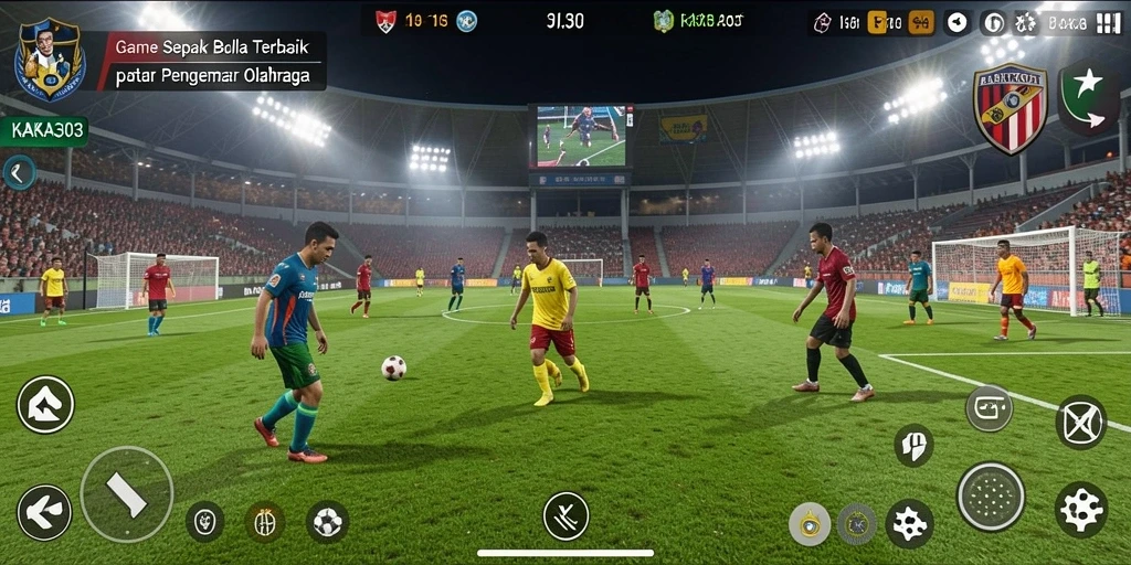 Tampilan grafis menakjubkan dari pertandingan sepak bola KAKA303.