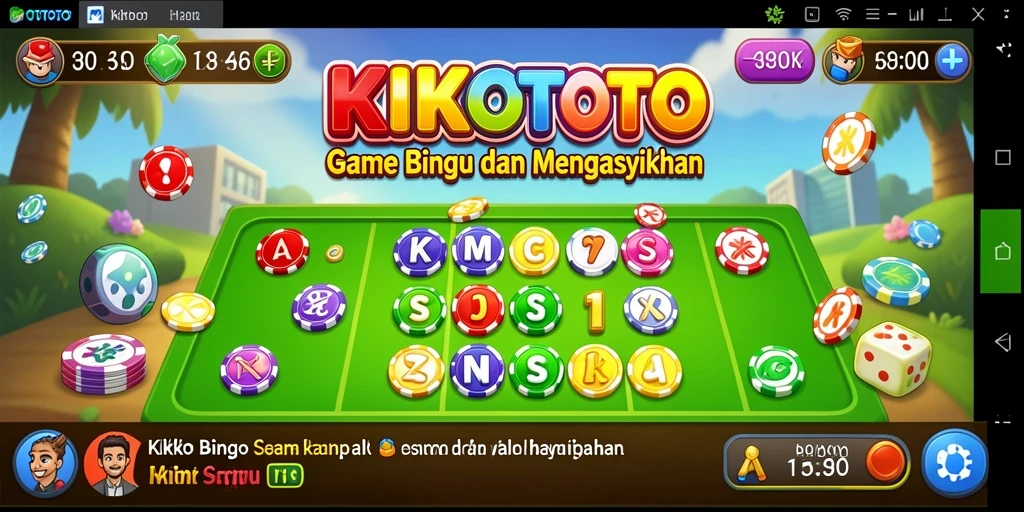 Tampilan gameplay KIKOTOTO saat bermain Bingo yang seru.