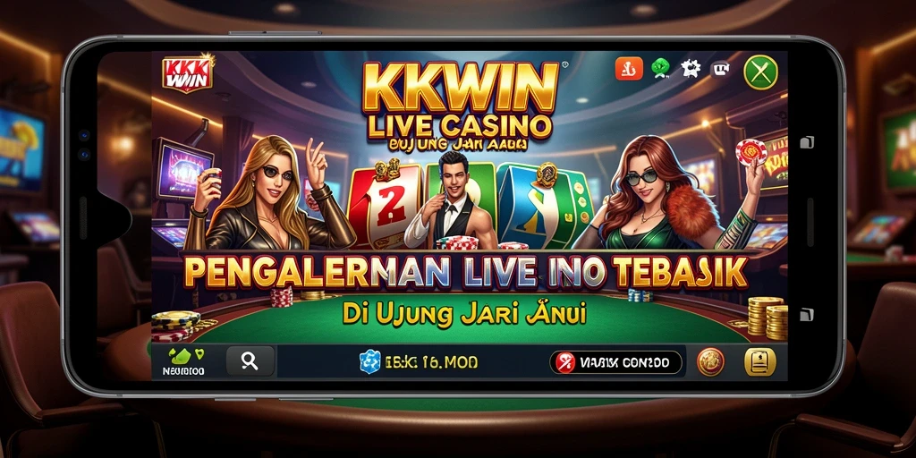 Tampilan gameplay Live Casino yang memikat di aplikasi KKWIN.
