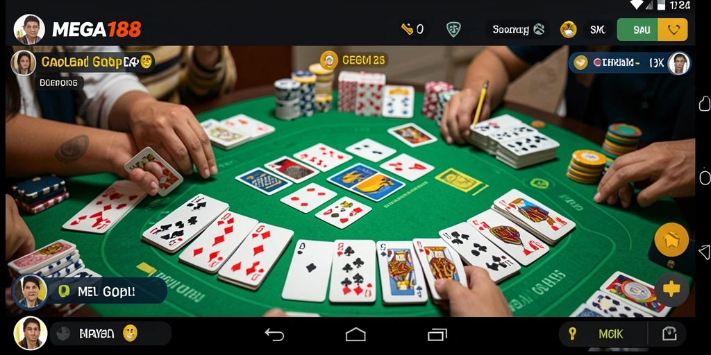 Tampilan gameplay Gaple yang menarik dan seru.