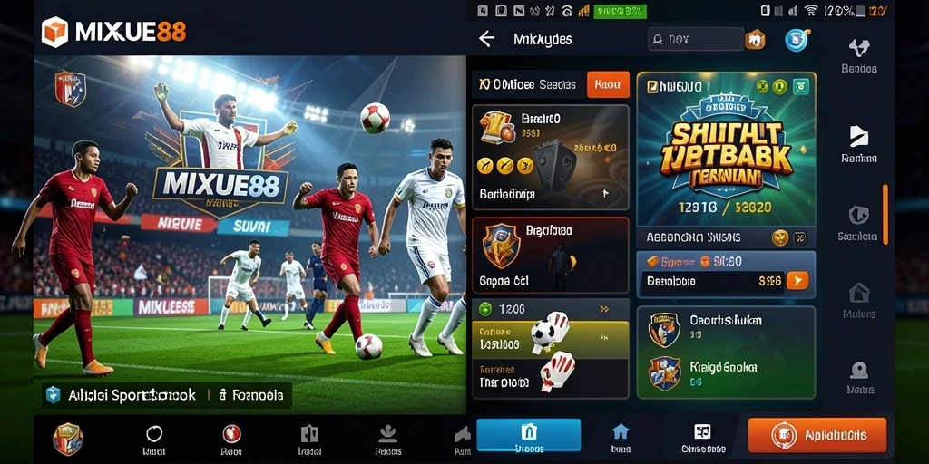 Tampilan gameplay Sportsbook yang menarik dari MIXUE88.