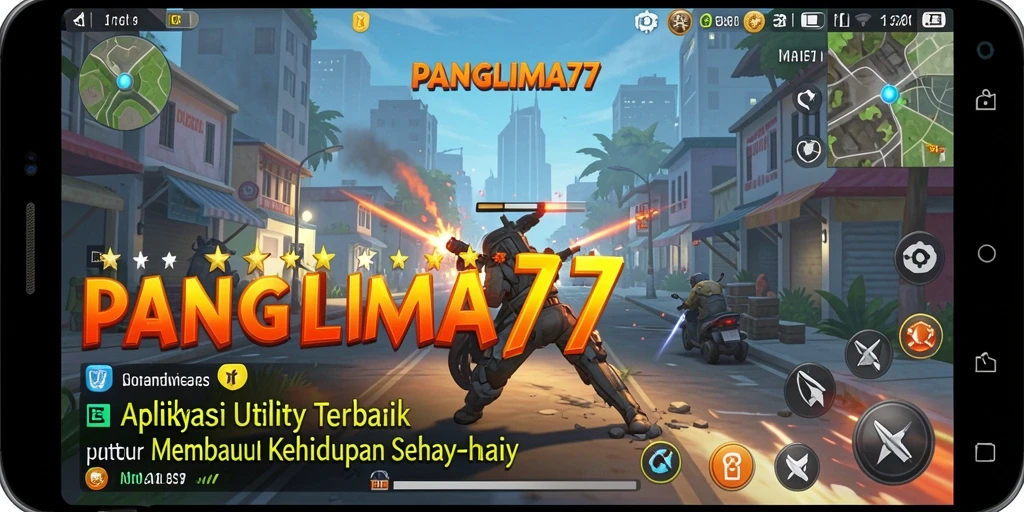 Tampilan antarmuka utama PANGLIMA77 yang sederhana dan fungsional.