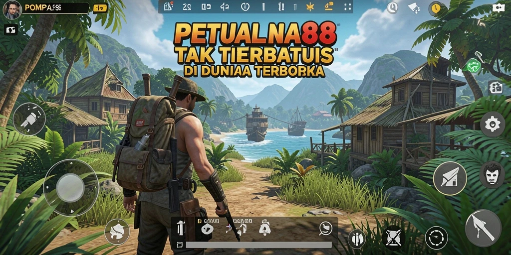 Tampilan gameplay POMPA88 yang menakjubkan di dunia terbuka.