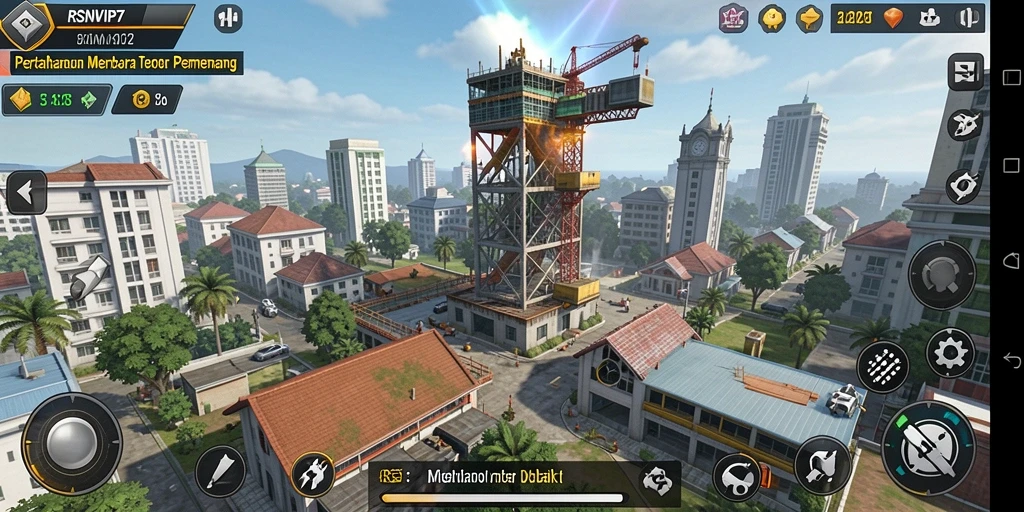 Tampilkan aksi seru gameplay Tower Defense di RSNVIP7.