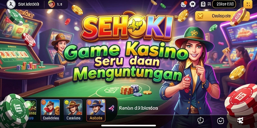 Tampilan gameplay Kasino SEHOKI yang menarik dan seru.