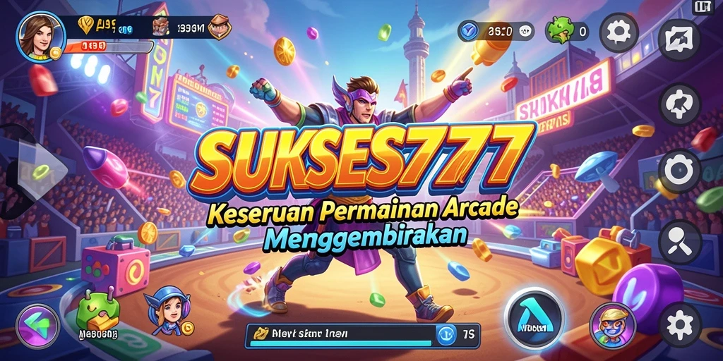 Screenshot gameplay SUKSES777 menampilkan keseruan dan tantangan dalam permainan Arcade.