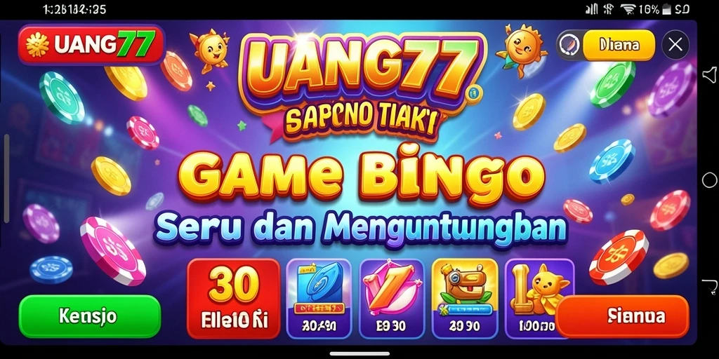 Tampilan gameplay UANG77 yang menarik dan seru.