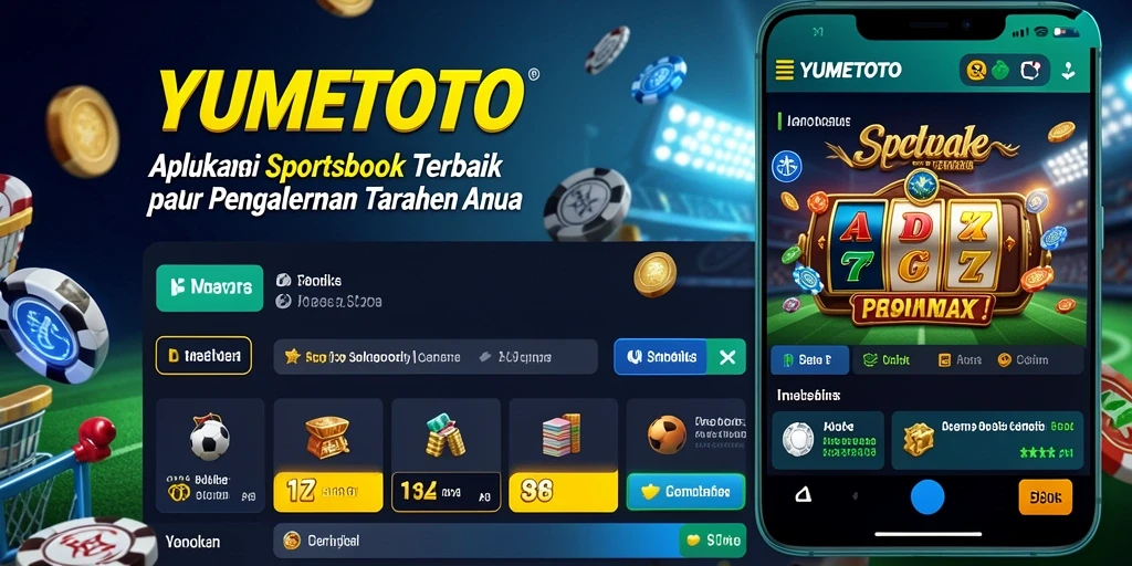 Tampilan antarmuka YUMETOTO saat taruhan olahraga berlangsung.